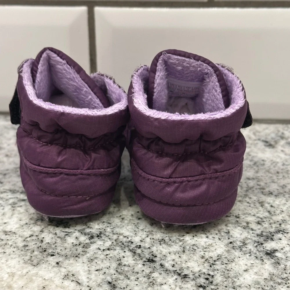 The North Face Infant 3.5 Alpenglow Bootie Purple Insulated Faux Fur Gorpcore